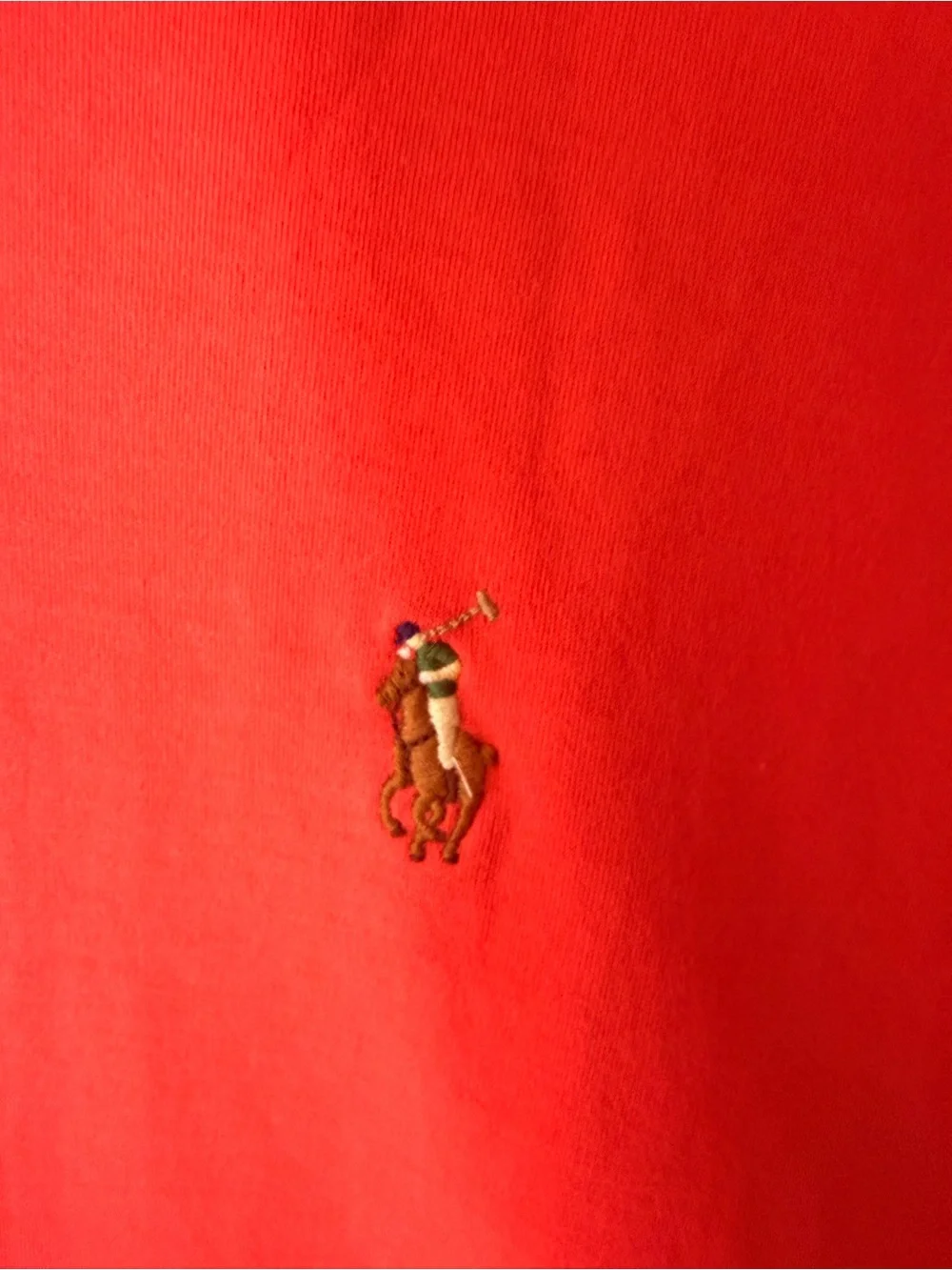 Ralph Lauren Men's Coral Red Polo Shirt Size XL